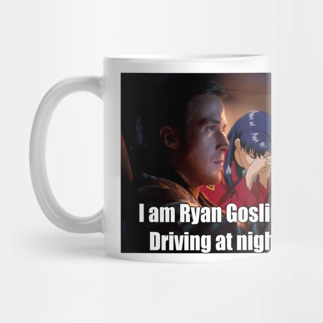 Ryan Gosling Driving at Night by Tony Rey's Awesome Sauce Shirts